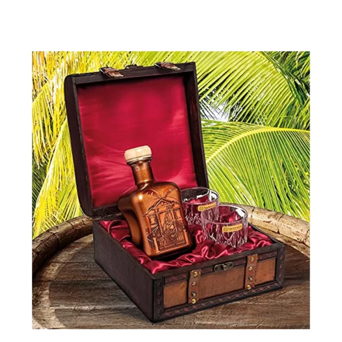 Coffret Rhum Villa Ron 0,5L - 2 Verres Tumbler - Maison Privée